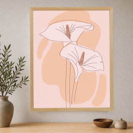 Wallity Pintura Decorativa en Lienzo Enmarcada 70 x 95 cm